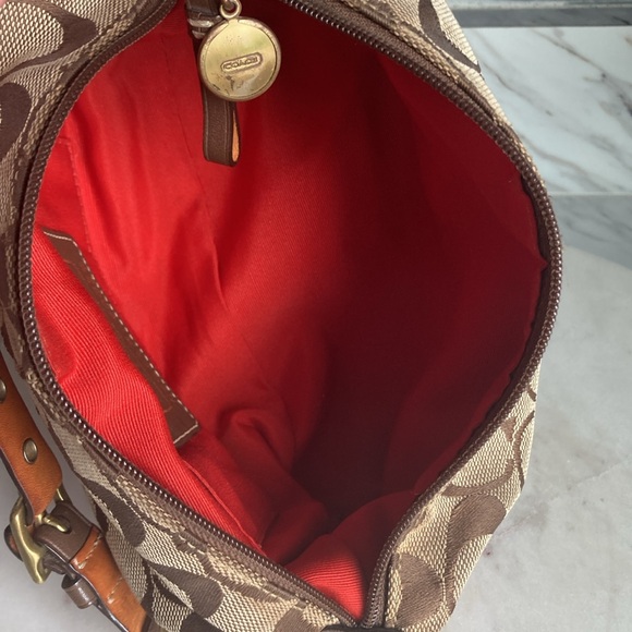 Coach Mini Bag Signature Woven Monogram with Legacy Stripe - Picture 12 of 13